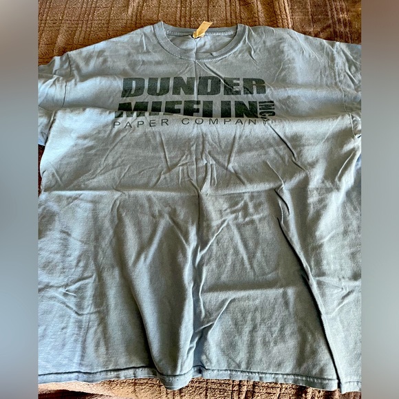The Office Dunder Mifflin Blue tshirt - Picture 1 of 4